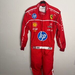 Puma Red Racing Suit with Logos